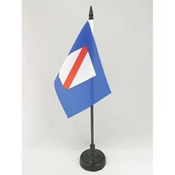DRAPEAU DE TABLE CAMPANIE 15x10cm - PETIT DRAPEAUX DE BUREAU CAMPANIA - ITALIE 10 x 15 cm