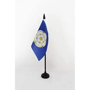 DRAPEAU DE TABLE COMTÉ DE YORKSHIRE 15x10cm - PETIT DRAPEAUX DE BUREAU COUNTY OF YORK - ANGLETERRE 10 x 15 cm