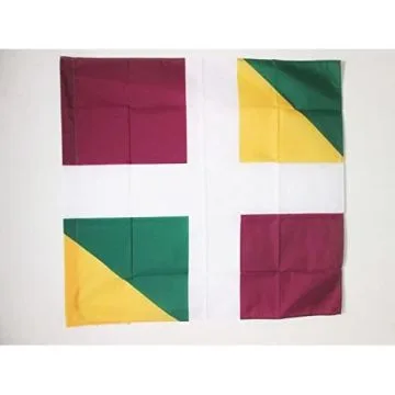 DRAPEAU ORDONNANCE DU RÍ?GIMENT D\'AGÍ?NOIS 1776-1794 90x90cm - DRAPEAU INFANTERIE DU ROYAUME DE FRANCE 90 x 90 cm Fourreau pour hampe