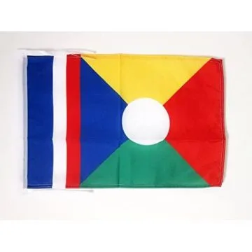 DRAPEAU LA RÉUNION ALTERNATIF 45x30cm - PAVILLON RÉUNIONAIS - FRANCE 30 x 45 cm haute qualité