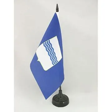 DRAPEAU DE TABLE BASILICATE 21x14cm - PETIT DRAPEAUX DE BUREAU BASILICATA - ITALIE 14 x 21 cm