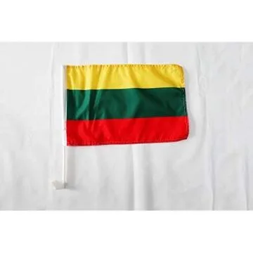 Drapeau de voiture Lituanie 45x30cm - Carflag lituanien 30 x 45 cm