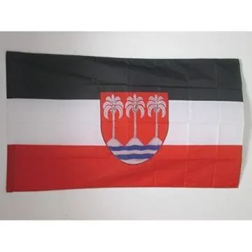 DRAPEAU SAMOA ALLEMANDES 1900-1914 150x90cm - DRAPEAU EMPIRE COLONIAL ALLEMAND 90 x 150 cm Fourreau pour hampe