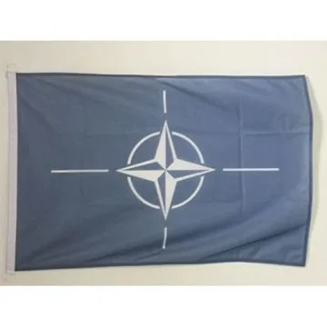 DRAPEAU OTAN 90x60cm - DRAPEAU DE L\'OTAN 60 x 90 cm Spécial Extérieur - DRAPEAUX