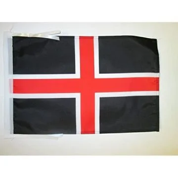 DRAPEAU VILLE DE DURHAM 45x30cm - PAVILLON CITY OF DURHAM - ANGLETERRE 30 x 45 cm haute qualité