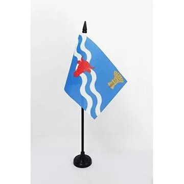 DRAPEAU DE TABLE COMTÉ DE OXFORDSHIRE 15x10cm - PETIT DRAPEAUX DE BUREAU COUNTY OF OXON. - ANGLETERRE 10 x 15 cm