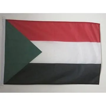 DRAPEAU SOUDAN 90x60cm - DRAPEAU SOUDANAIS 60 x 90 cm Spécial Extérieur - DRAPEAUX