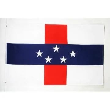 DRAPEAU ANTILLES NÉERLANDAISES 150x90cm - DRAPEAU HOLLANDAIS 90 x 150 cm - DRAPEAUX