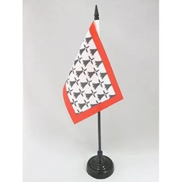 DRAPEAU DE TABLE LIMOUSIN 15x10cm - PETIT DRAPEAUX DE BUREAU PROVINCE DU LIMOUSIN 10 x 15 cm