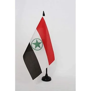 Drapeau de table Arabes d\'Iran 21x14cm - PETIT Drapeaux DE BUREAU du Khuzestan 14 x 21 cm