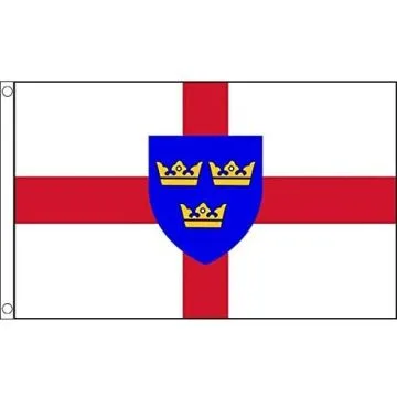 DRAPEAU EST-ANGLIE 150x90cm - DRAPEAU EAST ANGLIA - ANGLETERRE 90 x 150 cm - DRAPEAUX