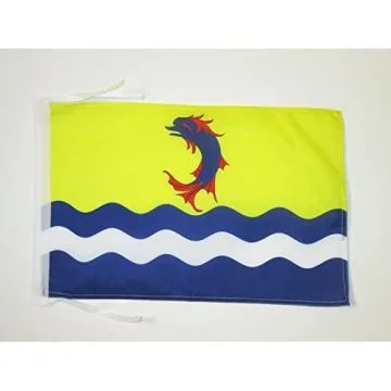 DRAPEAU ISÈRE 45x30cm - PAVILLON DÉPARTEMENT ISÉROIS 30 x 45 cm haute qualité