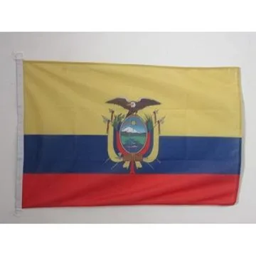 PAVILLON NAUTIQUE EQUATEUR 45x30cm - DRAPEAU DE BATEAU Í?QUATORIEN 30 x 45 cm