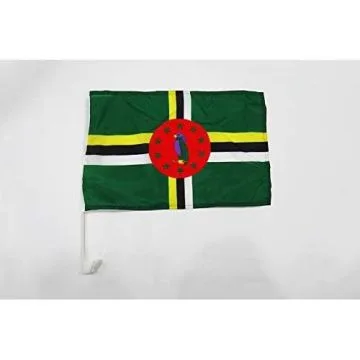 Drapeau de voiture Dominique 45x30cm - Carflag dominiquais 30 x 45 cm