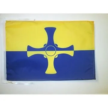 DRAPEAU COMTÉ DE DURHAM 45x30cm - PAVILLON COUNTY OF DURHAM - ANGLETERRE 30 x 45 cm haute qualité