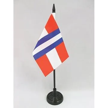 DRAPEAU DE TABLE DUCHÉ DE MODÈNE 1452?1859 15x10cm - PETIT DRAPEAUX DE BUREAU ITALIEN ANCIEN - ITALIE 10 x 15 cm