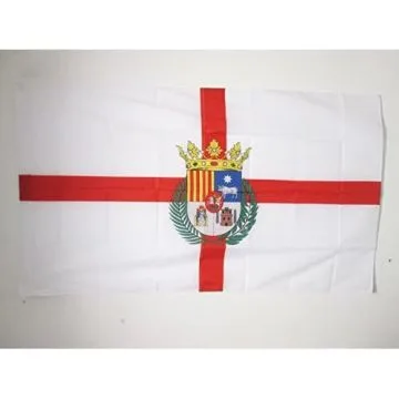 DRAPEAU PROVINCE DE TERUEL 90x60cm - DRAPEAU TERUEL EN ARAGON 60 x 90 cm Fourreau pour hampe