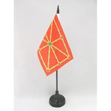 DRAPEAU DE TABLE NAVARRE INDÉPENDENTISTE 15x10cm - PETIT DRAPEAUX DE BUREAU RÉGIONALISTE NAVARRAIS - NAVARRA 10 x 15 cm