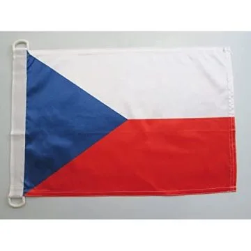 PAVILLON NAUTIQUE RÉPUBLIQUE TCHÈQUE 45x30cm - DRAPEAU DE BATEAU TCHÈQUE 30 x 45 cm