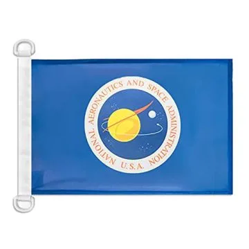 Pavillon nautique NASA des Etats-Unis 45x30 cm Anneaux Plastiques