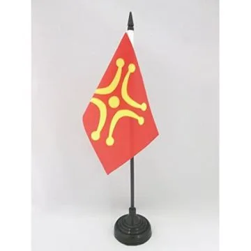 DRAPEAU DE TABLE CANTABRIE INDÉPENDENTISTE 15x10cm - PETIT DRAPEAUX DE BUREAU RÉGIONALISTE LABARO CANTABRIA 10 x 15 cm