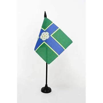 DRAPEAU DE TABLE COMTÉ DU YORKSHIRE NORTH RIDING 15x10cm - PETIT DRAPEAUX DE BUREAU COUNTY OF YORK - ANGLETERRE 10 x 15 cm