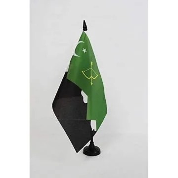 Drapeau de table Burushaskis du Pakistan 21x14cm - PETIT Drapeaux DE BUREAU bourouchaski 14 x 21 cm