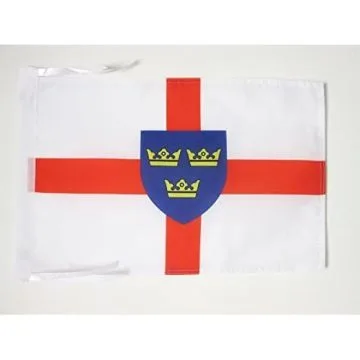 DRAPEAU EST-ANGLIE 45x30cm - PAVILLON EAST ANGLIA - ANGLETERRE 30 x 45 cm haute qualité