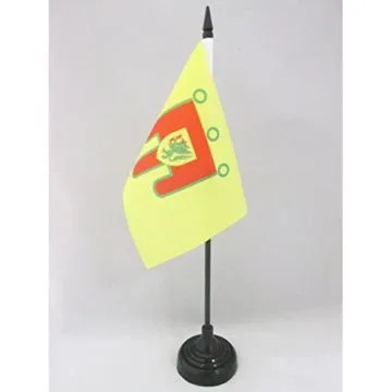 DRAPEAU DE TABLE PUY-DE-DÔME 15x10cm - PETIT DRAPEAUX DE BUREAU DÉPARTEMENT FRANÇAIS - AUVERGNE 10 x 15 cm