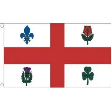 DRAPEAU MONTRÉAL 150x90cm - DRAPEAU CANADIEN - CANADA 90 x 150 cm - DRAPEAUX