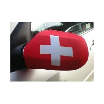 Drapeau rétroviseur SUISSE Lot de  2 - Drapeaux pour voiture helvétique