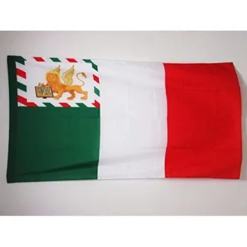 DRAPEAU GOUVERNEMENT DE VENISE 90x60cm - DRAPEAU RÍ?VOLUTIONS ITALIE DE 1848 60 x 90 cm Fourreau pour hampe