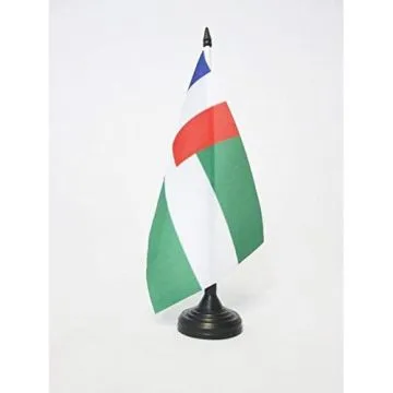 DRAPEAU DE TABLE MANDAT FRANÍ?AIS EN SYRIE 1920-1946 21x14cm - PETIT DRAPEAUX DE BUREAU SYRIE MANDATAIRE 14 x 21 cm