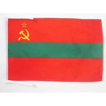 DRAPEAU TRANSNISTRIE 45x30cm - PAVILLON RÉPUBLIQUE MOLDAVE DU DNIESTR - MOLDAVIE 30 x 45 cm haute qualité