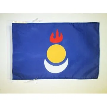 DRAPEAU MONGOLIE-INTÉRIEURE EN CHINE 45x30cm - PAVILLON MONGOLE 30 x 45 cm haute qualité