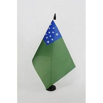 Drapeau de table Seconde République du Vermont 21x14cm - PETIT Drapeaux DE BUREAU de la Second Vermont Republic 14 x 21 cm
