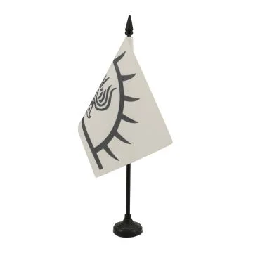 DRAPEAU DE TABLE VIKING RAVEN 15x10cm - PETIT DRAPEAUX DE BUREAU BANNIÈRE AU CORBEAU - VIKINGS 10 x 15 cm