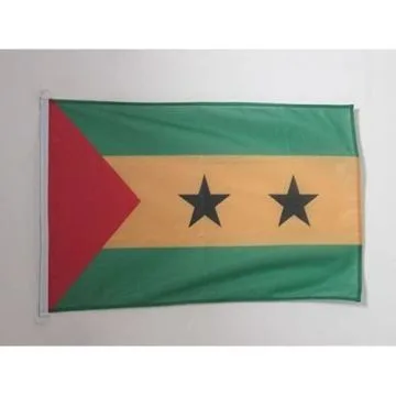 PAVILLON NAUTIQUE SAO TOMÍ? 45x30cm - DRAPEAU DE BATEAU SANTOMÍ?EN 30 x 45 cm