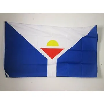 Saint Martin Flag 2' x 3' 100D polyester grommets
