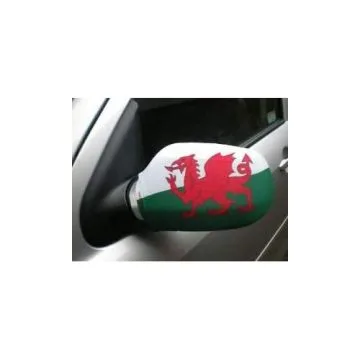 Drapeau rétroviseur PAYS DE GALLES Lot de  2 - Drapeaux pour voiture gallois