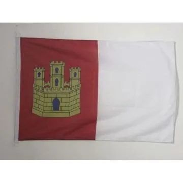 PAVILLON NAUTIQUE CASTILLE-LA-MANCHE 45x30cm - DRAPEAU DE BATEAU DE CASTILLA LA MANCHA - ESPAGNE 30 x 45 cm