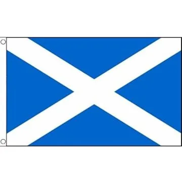 DRAPEAU ECOSSE BLEU CIEL 150x90cm - DRAPEAU ÉCOSSAIS 90 x 150 cm Polyester léger