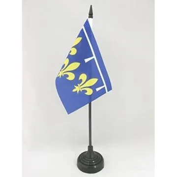 DRAPEAU DE TABLE PROVINCE ORLÉANAIS 15x10cm - PETIT DRAPEAUX DE BUREAU ORLÉANS - FRANCE 10 x 15 cm