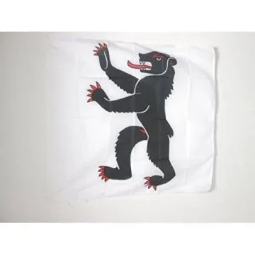 DRAPEAU CANTON D\'APPENZELL RHODES-EXTÍ?RIEURES 90x90cm - DRAPEAU APPENZELL AUSSERRHODEN - AR SUISSE 90 x 90 cm Fourreau pour hampe
