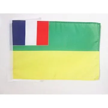 DRAPEAU CONGO FRANÍ?AIS 1959-1970 45x30cm - PAVILLON CONGOLAIS 30 x 45 cm haute qualité