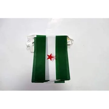 Guirlande 6 mètres 20 Drapeaux Andalousie Arbonaida 21x15 cm - Drapeau andalous 15 x 21 cm