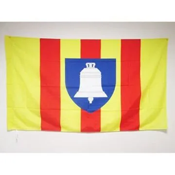 DRAPEAU ARIÍ?GE 150x90cm - DRAPEAU DÍ?PARTEMENT FRANÍ?AIS - MIDI-PYRÍ?NÍ?ES 90 x 150 cm Fourreau pour hampe