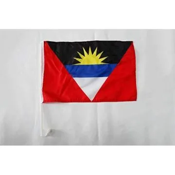 Drapeau de voiture Antigua-et-Barbade 45x30cm - Carflag antiguais 30 x 45 cm