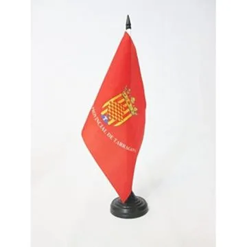 DRAPEAU DE TABLE PROVINCE DE TARRAGONE 21x14cm - PETIT DRAPEAUX DE BUREAU TARRAGONA EN CATALOGNE 14 x 21 cm