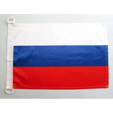 PAVILLON NAUTIQUE RUSSIE 45x30cm - DRAPEAU DE BATEAU RUSSE 30 x 45 cm
